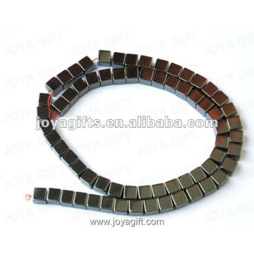 6MM Loose Magnetic Hematite Square Beads 16"